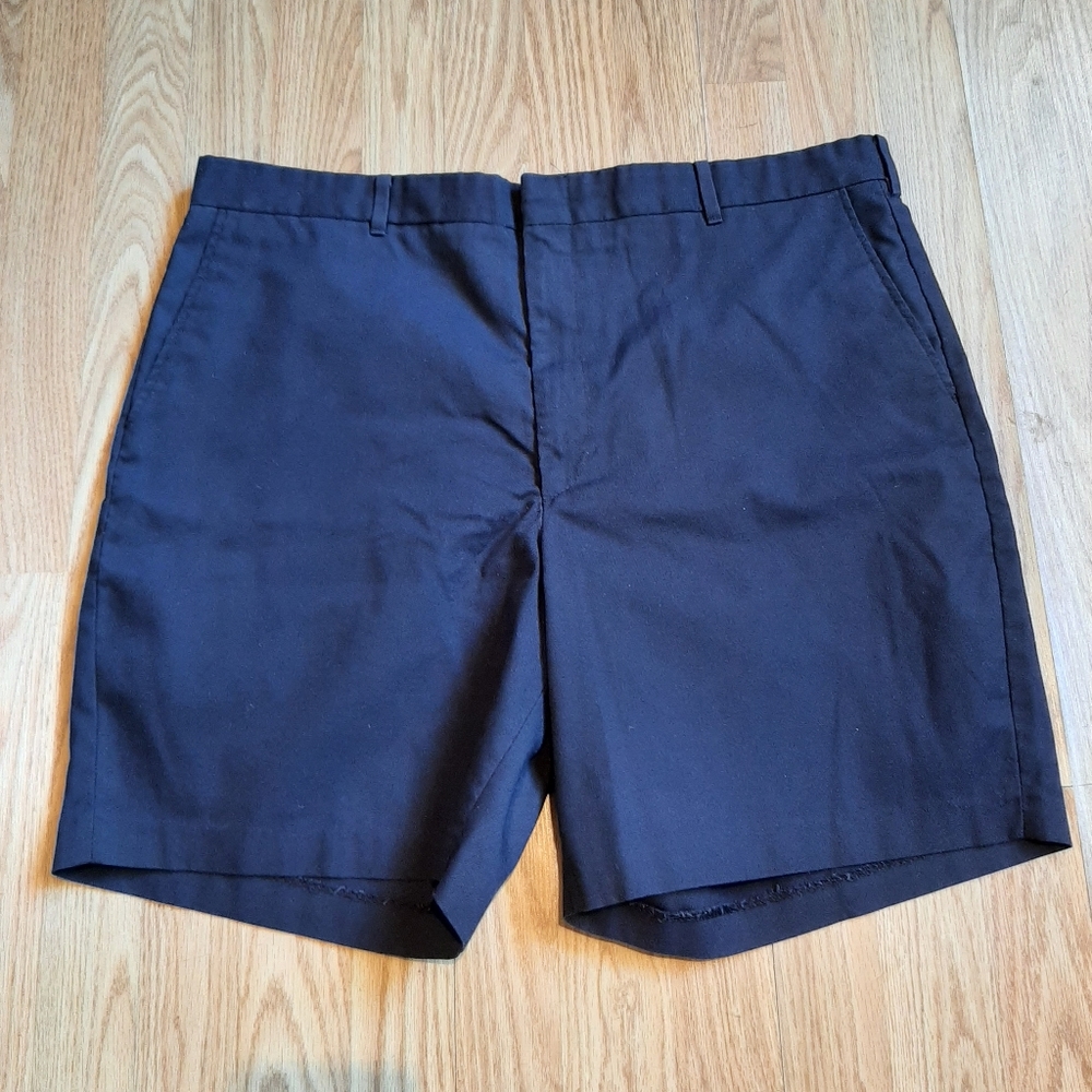 Knightsbridge Navy Uniform Work Shorts Flat Front
